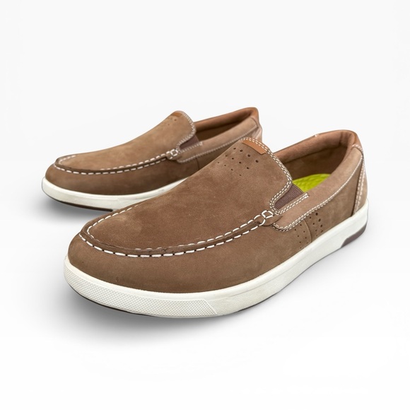 Florsheim Crossover Moc Toe Slip on Loafers Men's Size 10 Brown - Picture 3 of 15